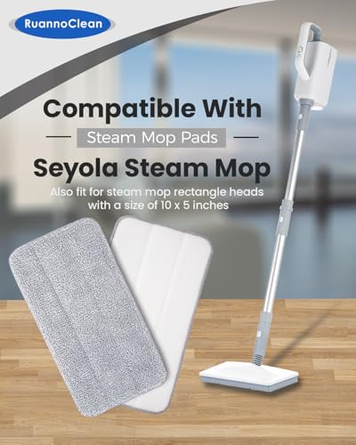 Steam Mop Pads Compatible with Seyola/FEPPO and Others Steam Cleaner for Home, Washable and Reusable Replacement Mop Pads for Floor Cleaning -6 Pack