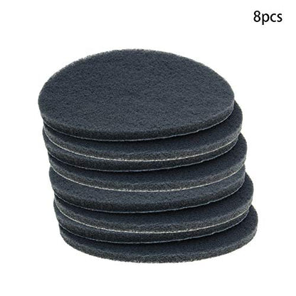 Auniwaig 1000-Grits 7 Inch Scrubber Scouring Pads, Drill Scuffing Disc Hoop and Loop Surface Conditioning Disc Drill Powered Brush Tile Scrub Scouring Pads 8pcs - size: 1000# 8pcs
