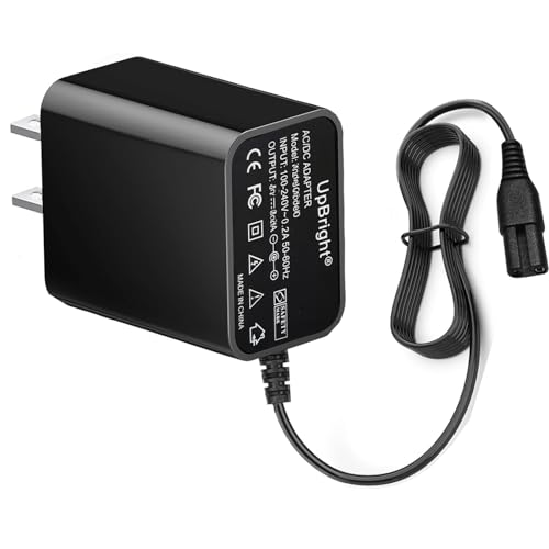 UpBright 2-Prong 9V AC/DC Adapter Compatible with LABIGO LA1 Pro LA1Pro Model KS-2619 KS2619 7.4V 2500mAh Li-ion Battery Electric Spin Scrubber Cordless Cleaning FD DK10-090-0650 Power Supply Charger
