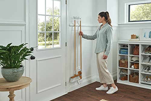 Harper Live.Love.Clean. Bamboo 2-in-1 Smooth Surface Wet/Dry Dust Mop with (2) Washable Wraparound Pads for Cleaning Dust, Pet Hair & Fine Dry Dirt - style: Bamboo Household Wet/Dry Mop