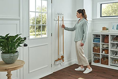 Harper Live.Love.Clean. Bamboo 2-in-1 Smooth Surface Wet/Dry Dust Mop with (2) Washable Wraparound Pads for Cleaning Dust, Pet Hair & Fine Dry Dirt - style: Bamboo Household Wet/Dry Mop
