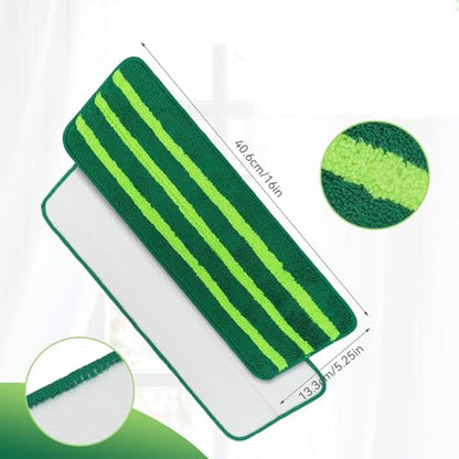Mop Head Replacement for Libman Freedom Spray Mop - Washable Reusable Wet & Dry Cleaning - Microfiber Spray Mop Pads Refill for Multi-Surface Floor -4 Pack (Green） - color: Green 4 Pack - Better Cleaning
