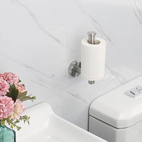 NearMoon Bathroom Toilet Paper Holder, Premium SUS304 Stainless Steel Rustproof Wall Mounted Toilet Roll Holder for Bathroom, Kitchen (1 Pack, Brushed Nickel) - color: Brushed Nickel