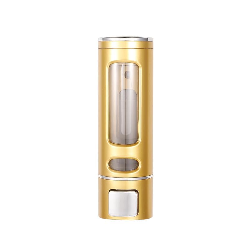 Liquid Soap Dispenser Wall Mount, 1 Chamber Bathroom Shower Pump Dispenser,Press Manually Lotion Soap Dispenser Use for Shampoo, Soap, Conditioner, Shower Gel, for Bathroom Kitchen Hotel (Gold) - size: 1 Chamber
