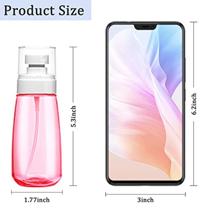 Cosywell Fine Mist Spray Bottle TSA Approved 3.4oz/ 100ml Empty Cosmetic Refillable Travel Containers Plastic Hair Spray Bottle Sprayer for Perfume Skincare Makeup Lotion (3color) - color: 3color