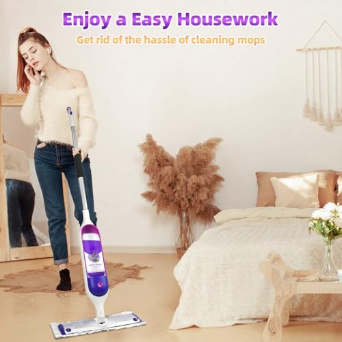 12 Pack Disposable Mop Pads for PowerMop Multi-Surface Floor Mop, Mopping Pad Refills for Floor Cleaning - size: 12*Purple