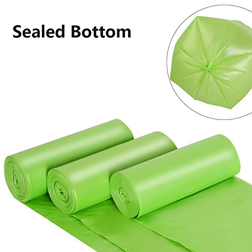 13-15 Gallon Trash Bags Plant Based Garbage Bags Recycling Unscented Tall Kitchen Trash Bags for Kitchen, Yard, Lawn,Office(75 Counts, Green) - style: 13 Gallon