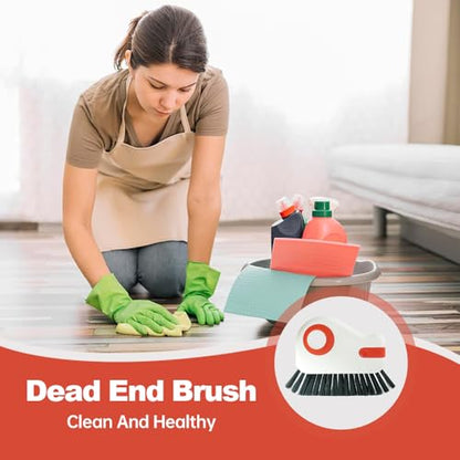 2 in 1 Groove Cleaning Brush, 2026 New Hard Bristle Brush, Multifunction Window Track Brush for Household Cleaning Tool, Compact Track Cleaning Brush for Sliding Door Track Cleaner (Gray,2) - color: Gray,2