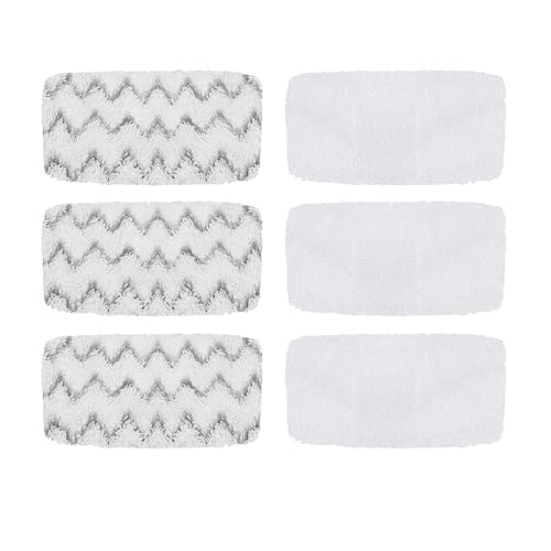 6 Pack 1543A Steam Mop Pads for Bissell PowerFresh Vac & Steam 2747A, Bissell Symphony Pet Steam Mop Pads 1132 1543 1652 1252 1606670 1543A 1632 1132A 1530 11326 - color: 6 Pack 1132