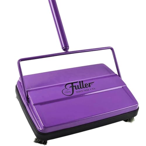 Fuller Brush 17032 Electrostatic Carpet & Floor Sweeper - 9" Cleaning Path - Lightweight - Ideal for Crumby Messes - Works On Carpets & Hard Floor Surfaces - Purple - color: Purple