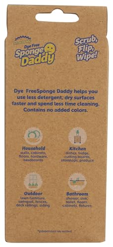 Scrub Daddy Dye Free Sponge Daddy 3 Count, 3 CT