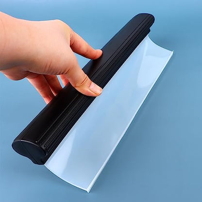2pack 12.2 Inch Car Drying Squeegee Water Blade Professional Automotive Wiper Car Squeegee Water Blade Squeegee Silicone Auto Car Dryer, Shower With Super Flexible Squeegee Water Blades for Cars