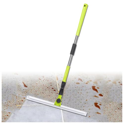 Silicone Broom, with 51 Long Handle Squeegee Broom for Floor, Floor Squeegee for Tile Floor for Smooth Floors,Rugs,Windows,Large:50×130cm - size: Large:50×130cm