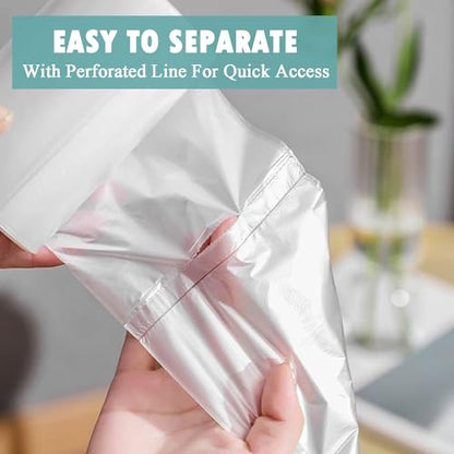 Small Trash Bags 4 Gallon - 105 Count 4 Gallon Trash Bag, Unscented Small Garbage Bags Bathroom Trash Bags, White 4 Gal Small Trash Can Liners - style: 4 Gallon-105 Count
