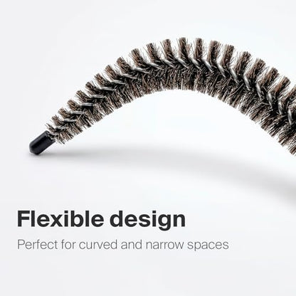 KONEX 44" Dryer Vent Cleaner Brush Flexible Lint Trap Cleaning Tool with Horsehair Bristles - style: Conical Horsehair