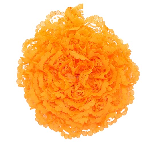 Reusable sponge, washable scrubber, non-scratching, odorless dish scrubbie - Peony collection 1ct (Orange) - color: Orange