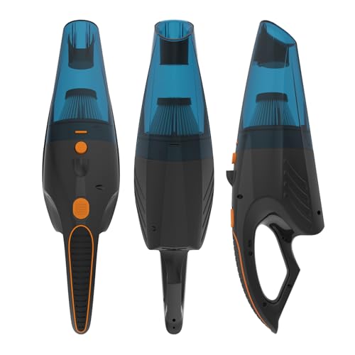SEALON GV02 (Orange 3 Pack) Handheld Vacuum Cleaner, 10,000 Pa Suction Power - Lightweight for Curtains, Carpets, Sofas & Pet Hair - color: Gv02-orange-3