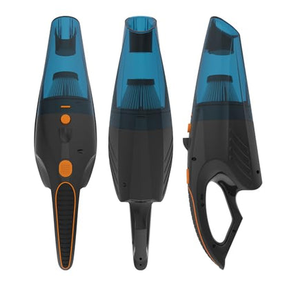 SEALON GV02 (Orange 3 Pack) Handheld Vacuum Cleaner, 10,000 Pa Suction Power - Lightweight for Curtains, Carpets, Sofas & Pet Hair - color: Gv02-orange-3
