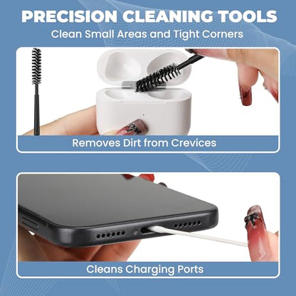 Upgraded for Airpod Cleaner Kit (81 PCS),Multi-Tool with Cleaning Pen,Putty&Swabs,Removes Earwax& Dust,Compatible with AirPods Pro1/2/3,Earbud,Headphones,Phone&Charging Port