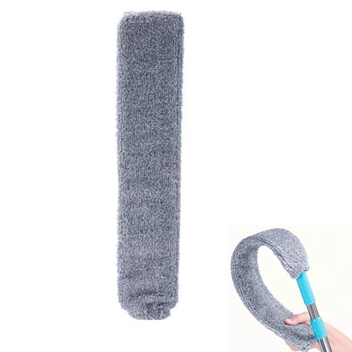 Replacement Gap Duster for Home Coner Place, Durable Flexible Arbitrary Bending Microfiber Gap Dust Brush for Under Furniture Bed Couch Fridge(Grey)