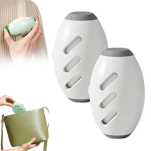 Reusable Silicone Lint Roller, 2026 Portable Lint Remover, Washable Sticky Roller Powerful Adhesion for Pet Hair and Dust Removal, Lint Roller for Home Travel Clothes Bed Sofa (White，2pcs) - color: White，2pcs