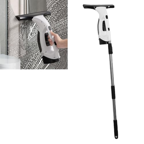 Cordless Window Vacuum Cleaner Handheld 1.2KPa Suction Rechargeable Squeegee for Glass