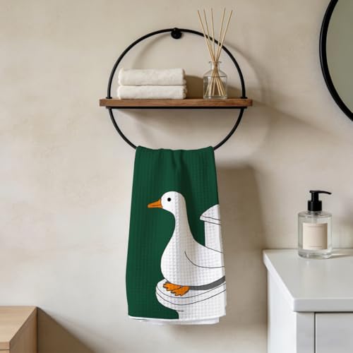 Funny Duck Goose Bathroom Towels, Reusable Microfiber Towels for Kitchen Bathroom Home Decor, Goose Gifts for Women Mom 2 - color: Lm 2439