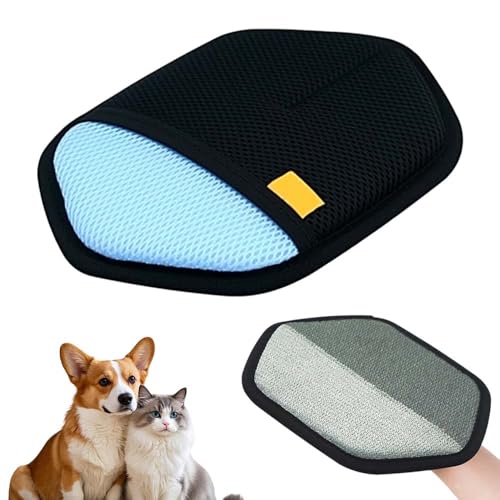 Pet Hair Removal Glove for Cats & Dogs, 2026 New Pet Hair Remover for Laundry, Reusable Electrostatic Pet Hair Remover Gloves (Blue) - color: Blue