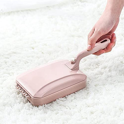 Carpet Cleaner Brush Sweeper Dirt Handheld Sofa Bed Pet Hair Debris Dirt Fur Roller Brush Household Cleaning Tool