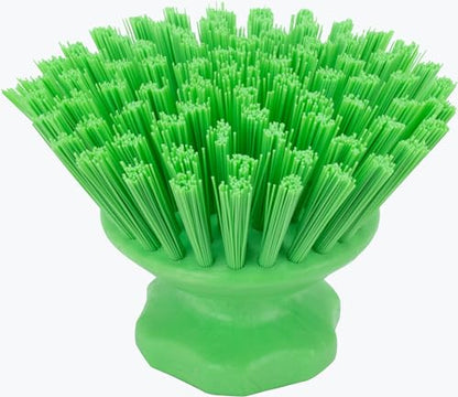 SPARTA 42395EC75 Plastic Scrubber Brush, Round Brush, Dish Scrub Brush With Color Coded For Cleaning, Kitchen, Bathroom, Bathtub, Dishes, Sink, 5 X 5 X 4 Inches, Lime