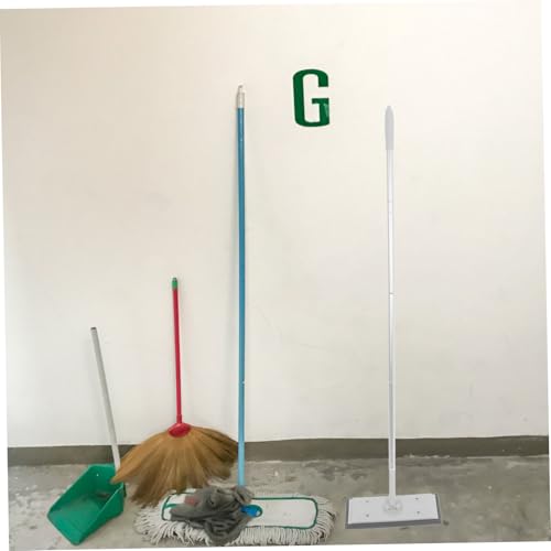Cabilock Adjustable Flat Mop with Section Extendable Pole Removable Microfiber Cleaning Mop Head for Dust Absorption Window and Floor Squeegee for Home Shower Door Cleaning