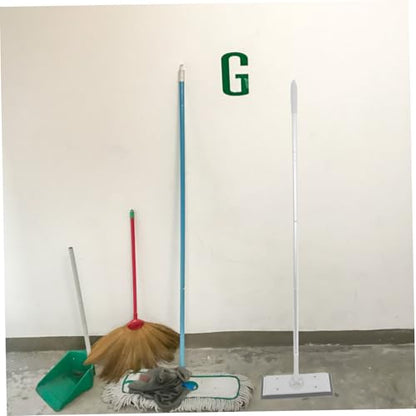 Cabilock Adjustable Flat Mop with Section Extendable Pole Removable Microfiber Cleaning Mop Head for Dust Absorption Window and Floor Squeegee for Home Shower Door Cleaning