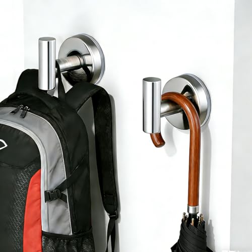 Suction Cup Hooks Suction Towel Shower Home So No Drill Storage Wall Silver Suction Hooks for Shower Wall Bathroom Window Wash Door Wreath, 4 Pack - color: Silver