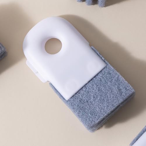Groove Cleaning Brush Window Track Cleaner Window Sill Cleaner Sliding Door Track Crevice Clean Brushes,White - color: White
