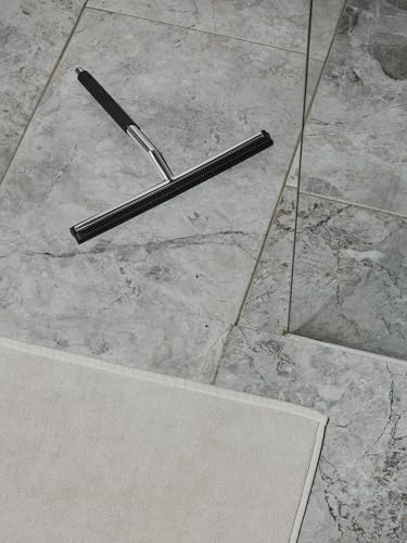 blomus Wiper, Polished, with Wall-Bracket, Stainless Steel, Silver, H 122 cm, T 36 cm