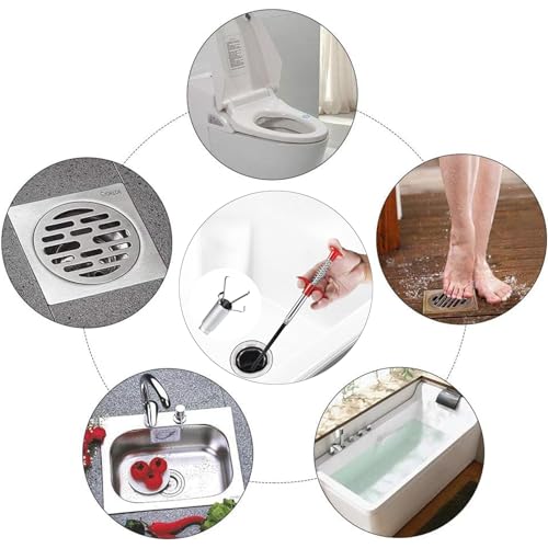 33 inch Drain Snake Flexible Grabber Claw – Toilet Snake Drain Claw for Clog Remover & Pick Up Small Items - color: 33inch