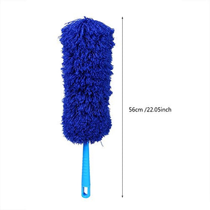 Duster, Washable Anti Static Duster with Soft Microfiber for Cleaning, Home Furniture, Car Cleaning Tool(Navy)