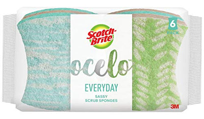 ocelo No Scratch Scrub Sponge, 6-Count (Pack of 2)