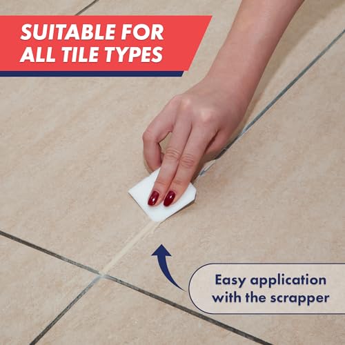 ZippySolve Tile Grout, Repair Kit, Restore & Renew Tile Joints Line, Fast Drying Tile Grout Paint Squeeze Tube for Bathroom Shower Kitchen Floor, Waterproof (8.8 oz, Beige) - style: Beige