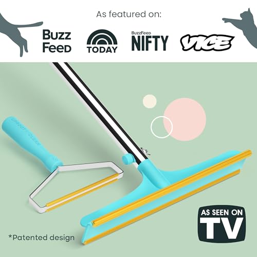 Uproot Cleaner Pro Pet Hair Remover Bundle - Including Xtra Carpet Rake for Pet Hair Removal Tool - Scrape Easy the Cat & Dog Fur from Your Carpet, Rugs, Cat Bed, Car Trunk & More - color: Xtra + Pro