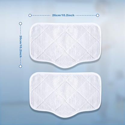 Steam Mop Pads for GHORA Steam Mop Cleaner, 2 Packs - size: Mop Pad*2