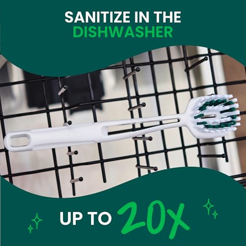 Scotch-Brite Pot Pan & Dish Brush, Scrub Brushes for Cleaning Kitchen and Washing Dishes, 1 Count