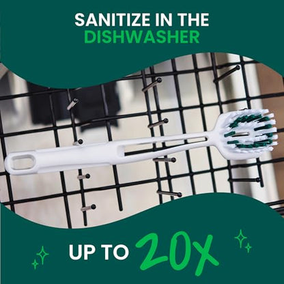 Scotch-Brite Pot Pan & Dish Brush, Scrub Brushes for Cleaning Kitchen and Washing Dishes, 1 Count