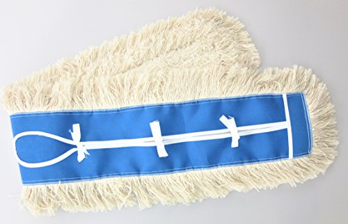 48" Industrial Strength Washable Cotton Dust Mop Refill Replacement Head for Home & Commercial Use for 48 Inch Frame Cleans Hardwood Laminate Concrete or Other Floor Systems - size: 48 Inch (Pack of 1)