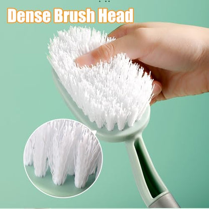 Scrub Brush, Cleaning Brush Bristles with Ergonomic Handle Cleaning Shover Scrubber Handheld Cleaning Brushes for Bathroom Shower Kitchen Floor Bathtub