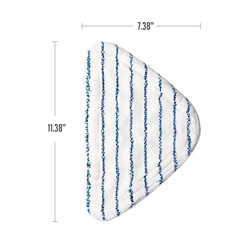OVENTE Steam Mop Replacement Pads for ST405 Series (Pack of 4), Reusable and Washable Microfiber Cleaning Pads, White ACPST4054 - color: White - Pack of 4