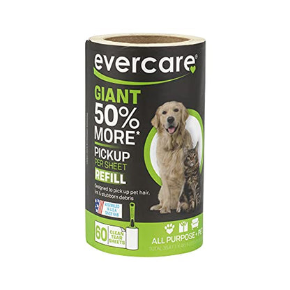 Evercare Pet 60 Layer Giant Lint Roller Refill - size: 60 Sheet Count (Giant)