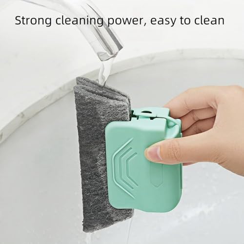 Magic Window Track Cleaner, 2026 New Window Groove Cleaning Brush Tools Set, Hand-held Window Track Cleaner Brushes Tools Set for Window lides Gaps Tile Lines Shutter Car Vents (Blue 2pcs) - color: Blue 2pcs