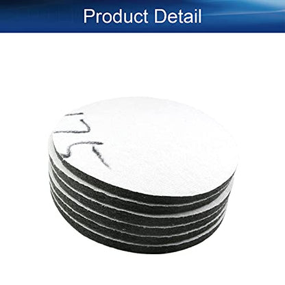 Auniwaig 1000-Grits 7 Inch Scrubber Scouring Pads Gray-Multipurpose, Drill Scuffing Disc Hoop and Loop Cleaning Kit for Bathroom & Kitchen 6pcs - size: 1000#