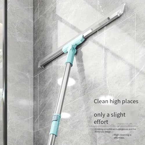 All-Purpose Stainless Steel Metal Bathroom Shower Glass Squeegee Wiper Blade Window Cleaning Metal Cleaner Tool Household Window Mirror Squeegee, Cleaning Tile Wall, Car, (Wiper Silver)